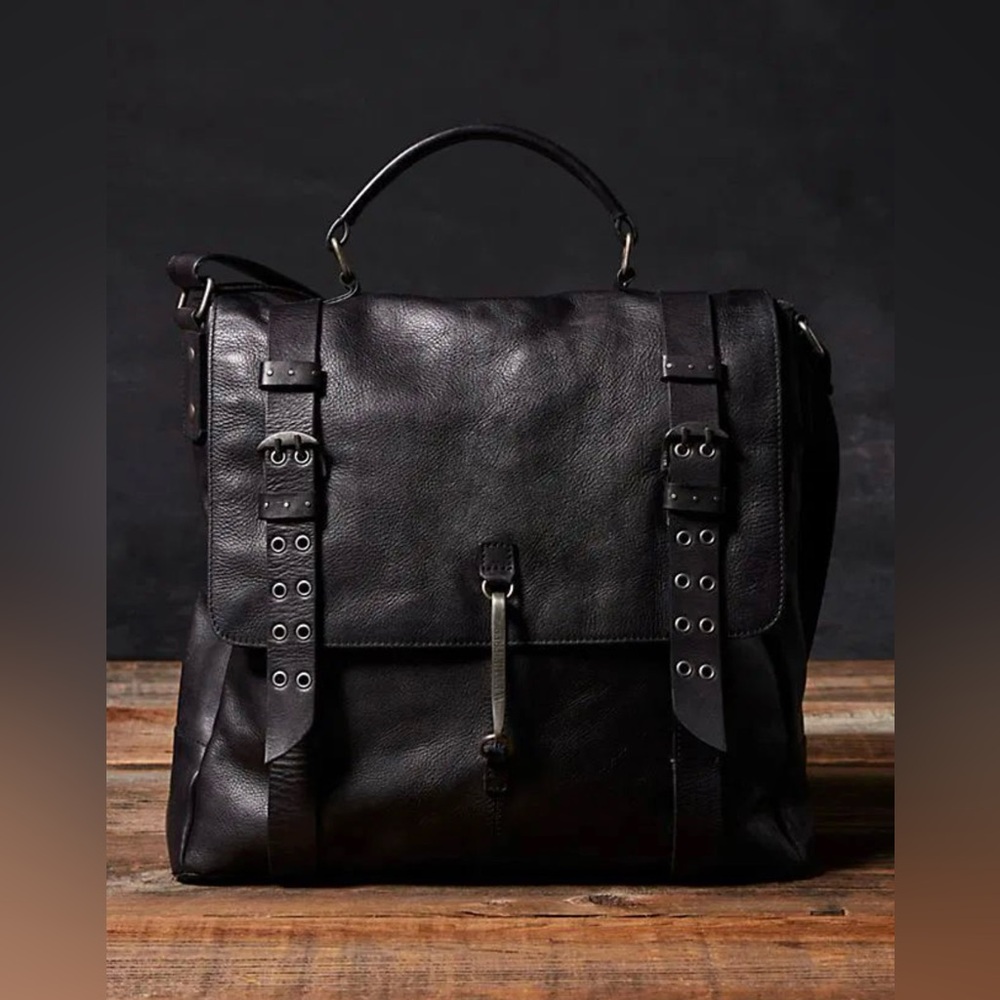 We the Free Barton Leather Messenger Bag